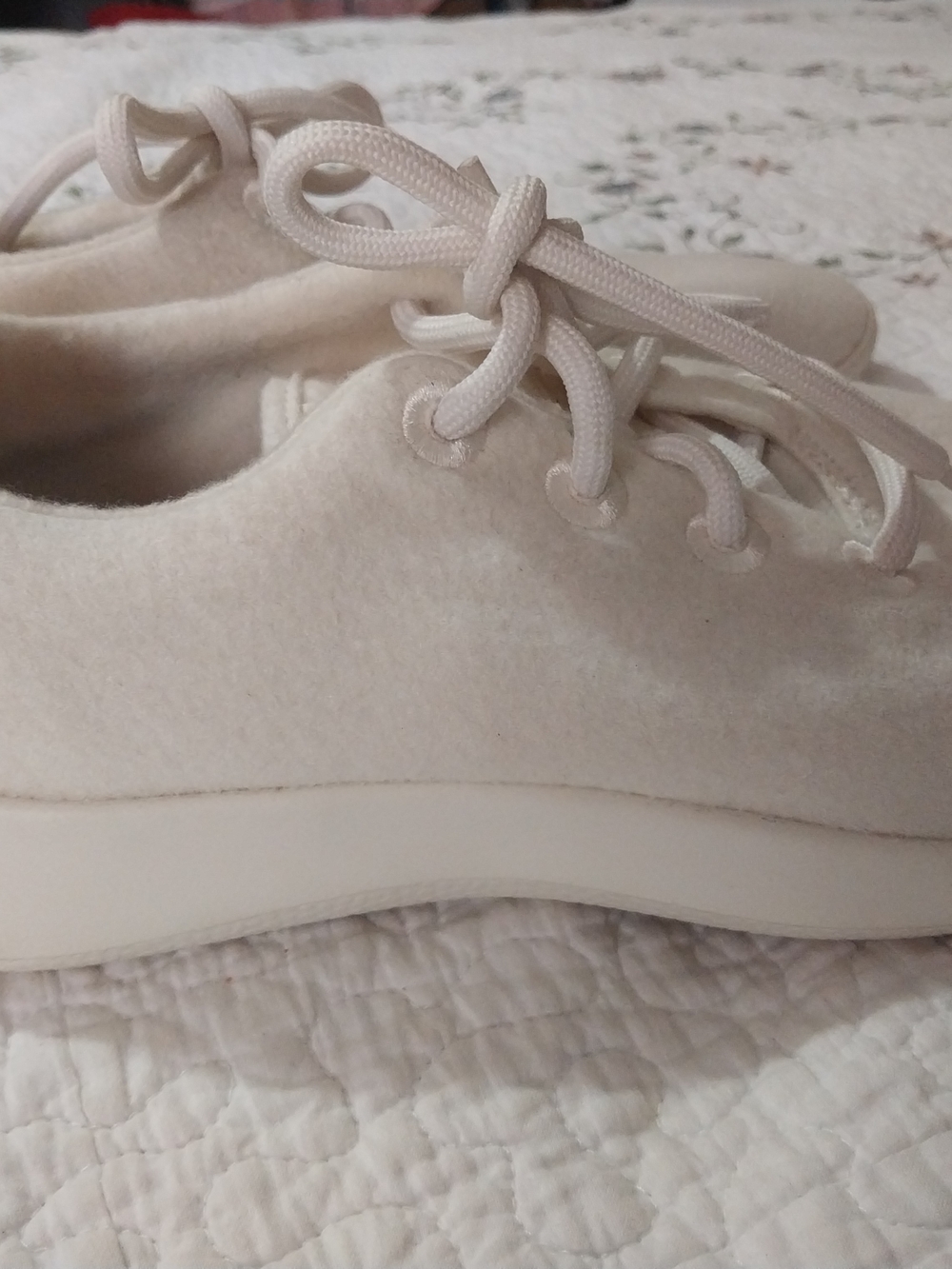 allbirds Women's Off-White Wool Runner-Up Sneakers Size 10 - Picture 7 of 12